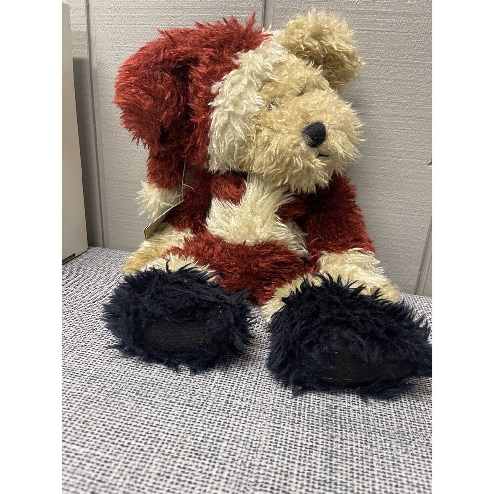 Vintage BOYD’s BEAR LARGE HEAVY Plush Christmas Santa Bear 17”